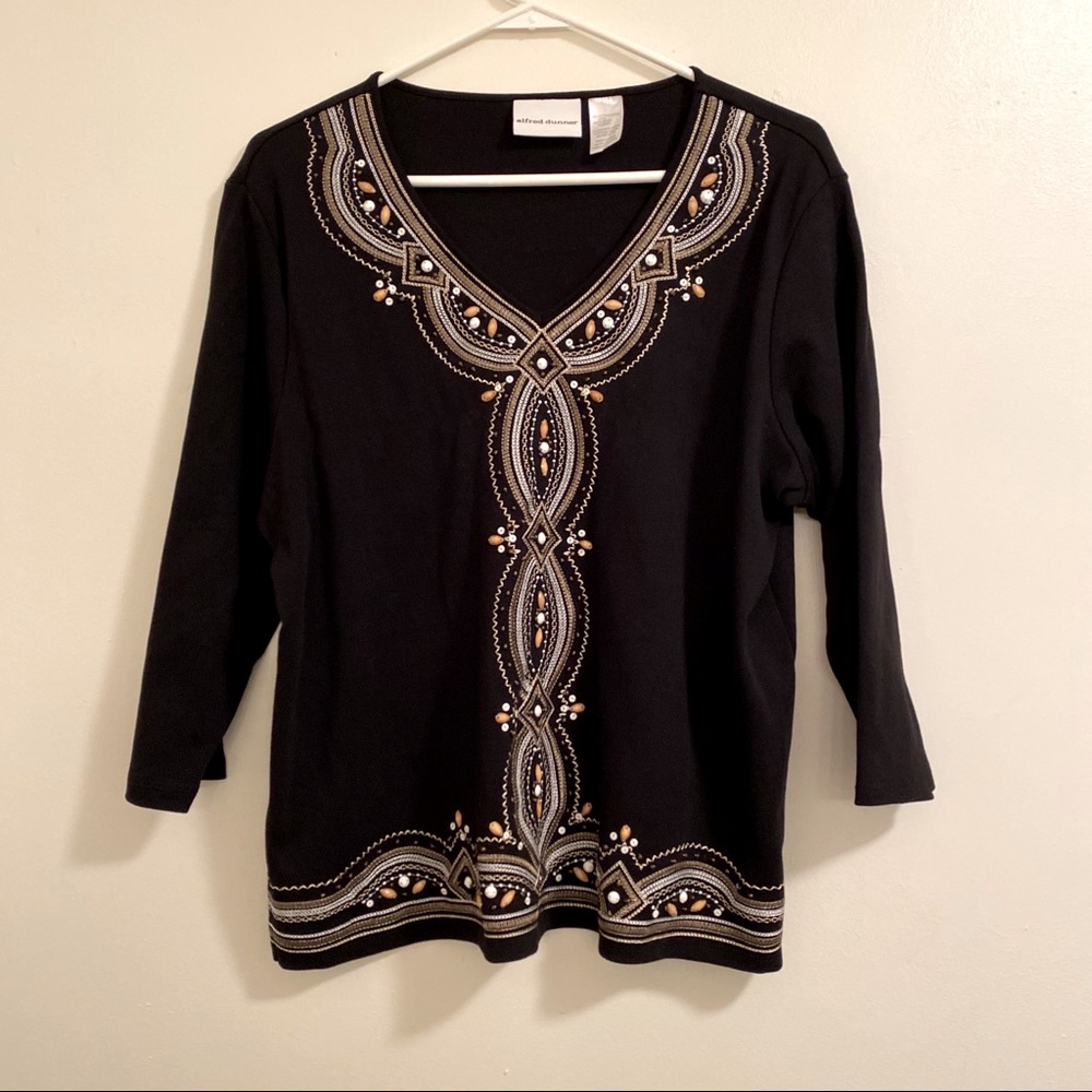 alfred dunner beautiful front detailing shirt